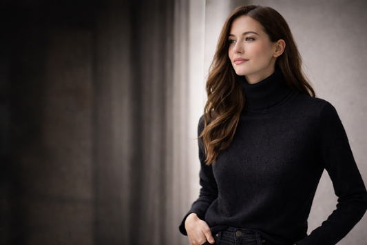 The Quiet Power Piece: Why the Black Turtleneck Sharpens Every Winter Coat