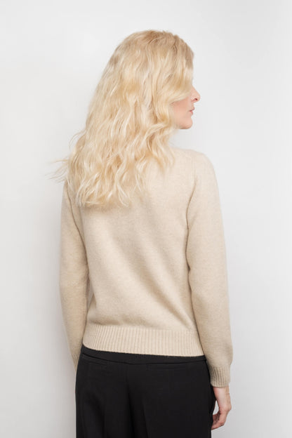 Heritage Golfer Cashmere Knitted Cardigan - Beige