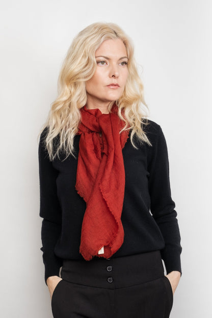 Signature Metro Cashmere Rib V-Neck Sweater - Black